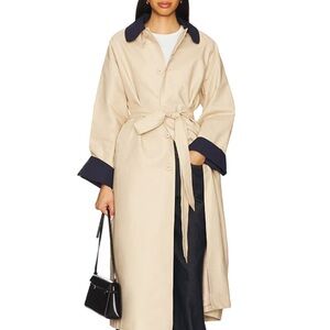 Line and dot Shiloh trench coat